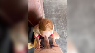 A Naughty Moment for two… Right in Front of the Elevator ?�