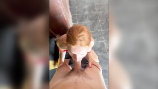 A Naughty Moment for two… Right in Front of the Elevator ?�