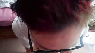 Bang her mouth. POV of great sucking with swollen lips. c3 115