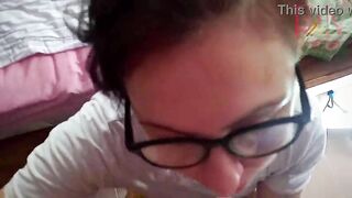 Bang her mouth. POV of great sucking with swollen lips. c3 115