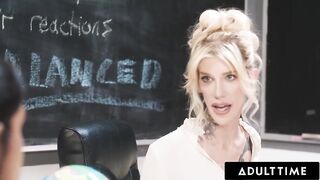 ADULT TIME - Trans Teacher Gray Perrier Rewards Top Student Kimmy Kimm With FREE USE Sex