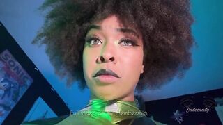 Sexy Ebony Shego Cosplay sex-toy review
