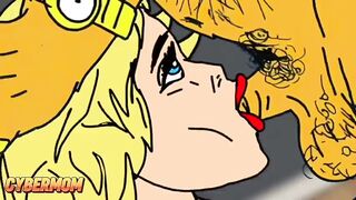 40-Year-Old White Wife Tastes Big Black Jock. Cheating Wife. Cuckold Husband. Cartoon