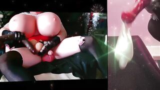 Crossdressing Play BBC Weenie Sex-toy Silicone Snatch Huge Ever Silicone Melons Giant Horse Sex tool Cum Shot Jo-bag Sperm flow Compilation merely showing myself