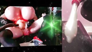 Crossdressing Play BBC Weenie Sex-toy Silicone Snatch Huge Ever Silicone Melons Giant Horse Sex tool Cum Shot Jo-bag Sperm flow Compilation merely showing myself