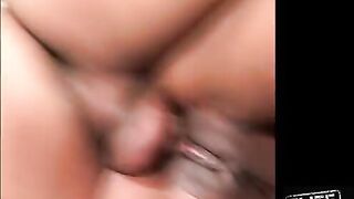 Ebony doxy enjoys her first time ace screw in her porn casting vid shoot