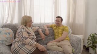 boy bangs hard Senora Fina, aged milf of 70 years old who has huge titties