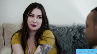 Hot pornstars Bella Blue & Donny Sins in action