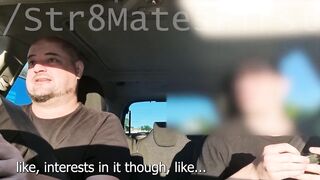 Aussie Driver caught Str8 passenger watching Hentai porn