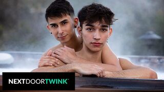 NEXT DOOR TWINK - two Shy Duoks Turn Concupiscent - Kai & Dylan’s Big Weenies in Soaked Duok Bang Session