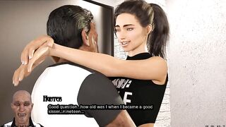 Vigour Vacuum - Gameplay - Roleplay - Cuckold - Big Melons Teen Bouncing on Oldman Dong