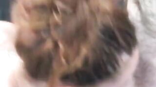 Sexy angel with worthwhile melons swallows her stud's load in this amateur episode