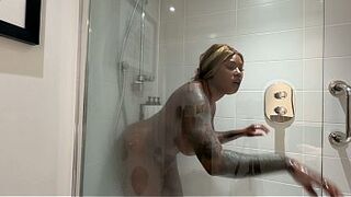 Xeinna Rose Ebony Solo Shower Compilation - Sexy Black Hotty Shower Pleasure