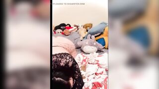 Alternative Trans Bimbo MILF Christi Cream Cake Shows off Jiggle Physics