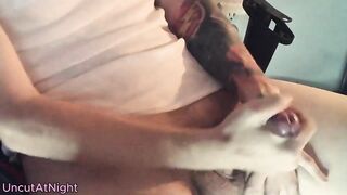 Uncut Shlong Thick Cum in Office UncutAtNight