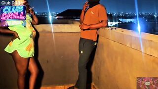 Neighbors hook up on the rooftop terrace n exchange head games during houseparty her guy was busy downstairs gambling