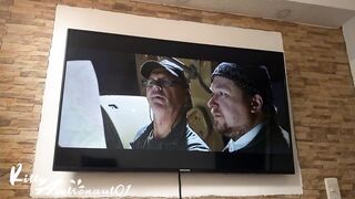 first bang of the year, we screw on the sofa celebrating the new year - Young people fucking in hd