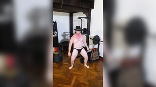 Cowboy strip tease