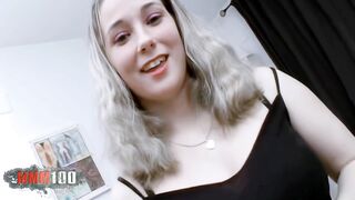 Blonde gets banged hard in the ass