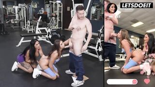I Stroked His Rod While She Sucked Him Off in the Gym