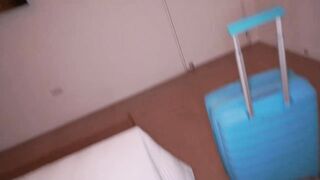My coworker fuck my ass in the hotel daybed - Judith Coxx