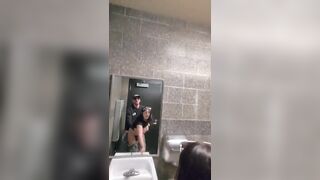 Sneaky Fuck in Bathroom and Putting on a Show