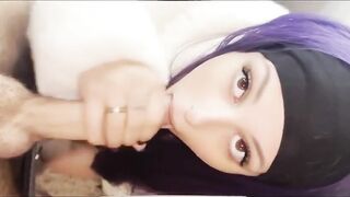 Can I suck your dick? Please cum in my mouth - Multiple Cumshots - Emily Purple
