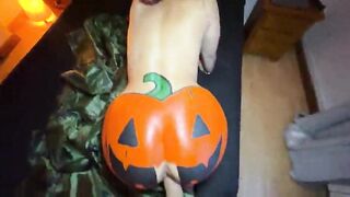 THE EXOTIC - Big Booty Halloween Pumpkin Gets Anal Creampie