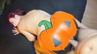 THE EXOTIC - Big Booty Halloween Pumpkin Gets Anal Creampie