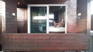 afternoon elf footjob rooftop