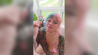 anyalikestosuck deepthroat session ends in huge cum shot