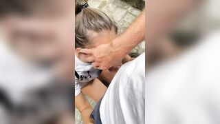 Risky outdoor fuck on the stairs in Kataro MNE