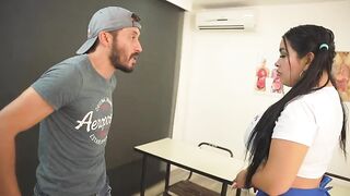Teacher Bangs a Colombian BBW Student and Ends Up Getting Squirted in the Face!