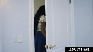 ADULT TIME - Caring MILF August Skye Catches Injured Stepson Struggling To Masturbate & Helps Him