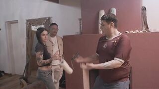This chap have to have a HUGE dong! The painter watches Chavita getting screwed by her sugar daddy