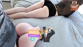 Sexy Big Natural Melons Step Sis Caught me with Tantaly toy Behind her Back