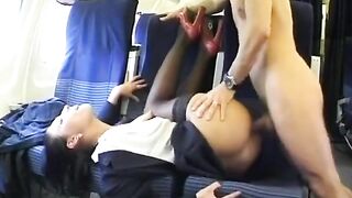 Wang Hungry German Babe Got Her Ass Pounded on Plane