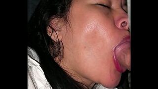 Stepson and stepmother alone at home, he tries to touch her tight pussy, but is surprised to realize she's watching. This chab puts the sexy little white gal to suck him off and then puts his whole dick inside her snatch. 4K