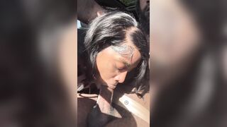 sucking big rod in heavy traffic