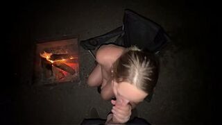 Undressed Outside and Touching Myself Before Sucking Ramrod