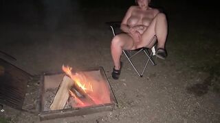 Undressed Outside and Touching Myself Before Sucking Ramrod