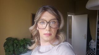 Femboy enjoys herself untill shes being watched