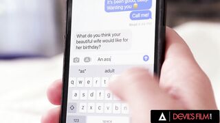 DEVILS FILM - Excited Trans Ariel Demure Can't Resist To Get Her Ass Screwed By Her Friend's Husband