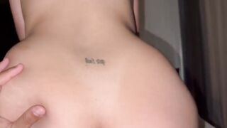 A young gal brazenly cheats on her boyfriend after a party, with him right there beside her.
