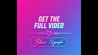 Blair Nymph screaming in missionary while taking an 12" cock - Blair Nymph