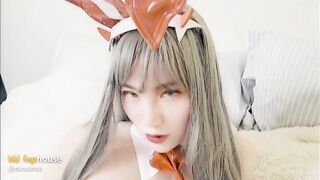 Latex Bunny Suit Vibes on Shaggy Vagina