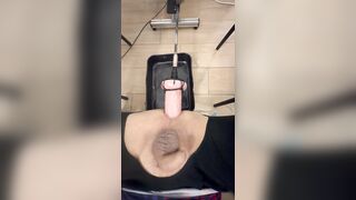 Tirando o estresse do dia com meu vibrador