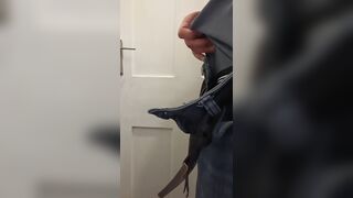 I hope my belt isn't getting in the way of you sucking my lovely erection