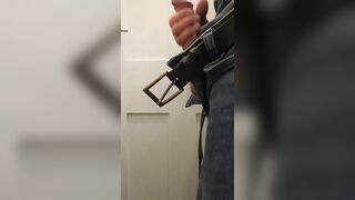 I hope my belt isn't getting in the way of you sucking my lovely erection