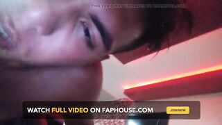 Cheating Wife Mouth Drilled in 69 by Friend of Her Cuckold Hubby